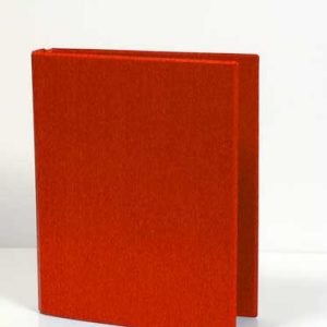 Caiet mecanic 2 inele - D25mm, coperti carton plastifiat PVC, A5, AURORA - rosu