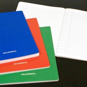 Caiet A5, 60 file - 80g/mp, liniat stanga, coperta carton laminat, AURORA - dictando