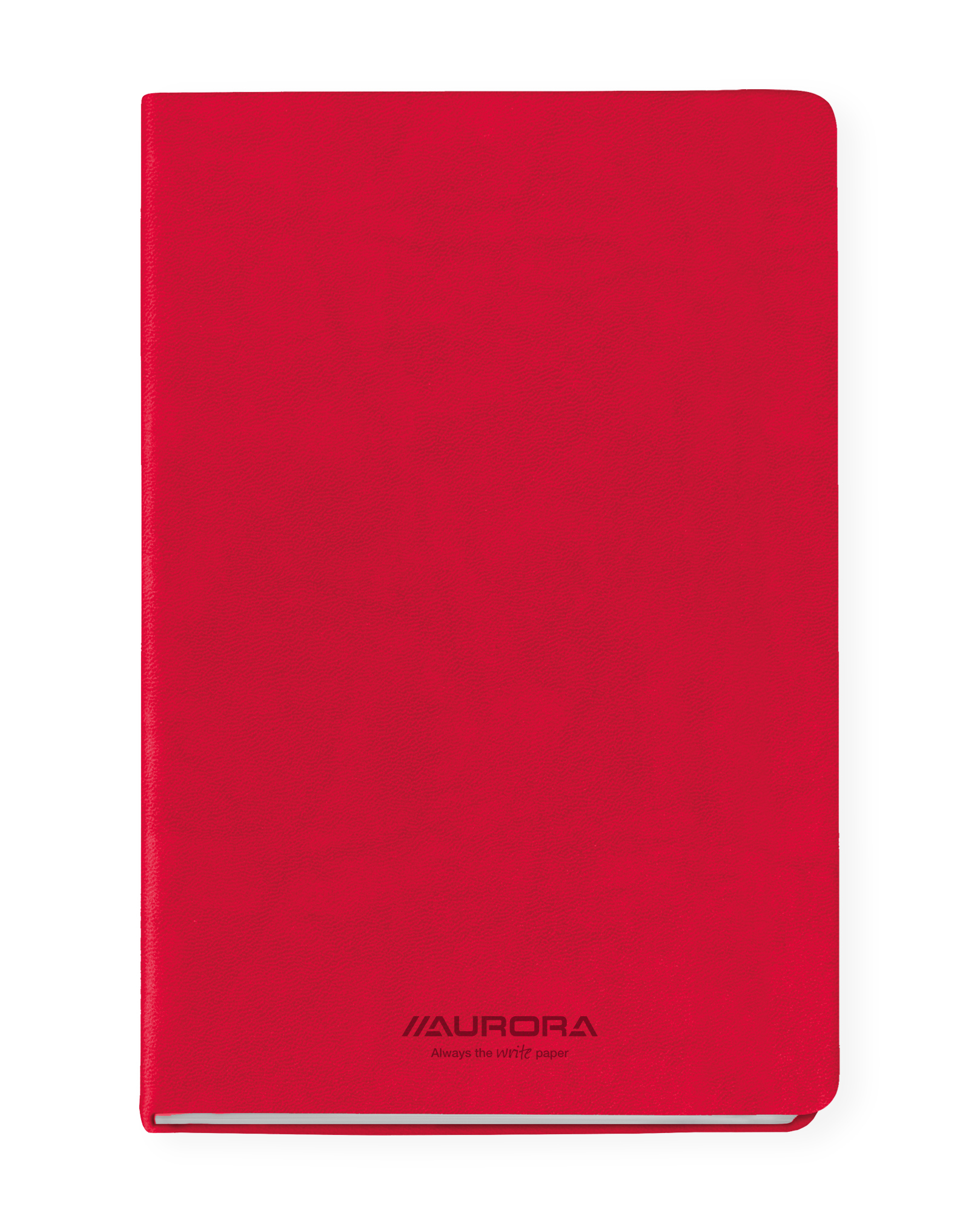 Caiet A5, 192 file - hartie FSC 80 g/mp, coperta soft-touch rosu, AURORA Capri - dictando