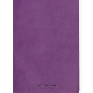 Caiet A5, 192 file - hartie FSC 80 g/mp, coperta soft-touch violet, AURORA Capri - dictando