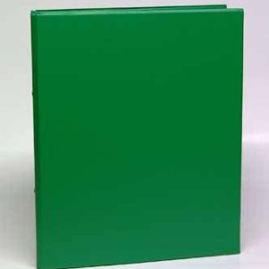 Caiet mecanic 2 inele - D25mm, coperti carton plastifiat PVC, A4, AURORA - verde