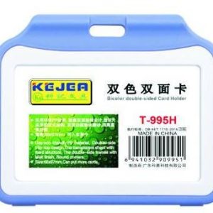 Suport PP tip flip, pentru carduri, 97 x 66mm, orizontal, 5 buc/set, KEJEA - albastru