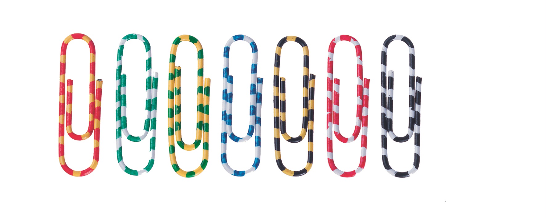 Agrafe colorate 28 mm, 100/cutie, ALCO Zebra - asortate