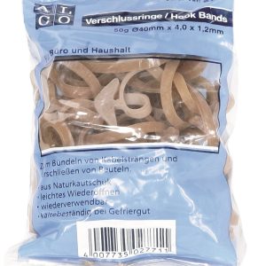 Elastice pentru legat cabluri, 50g/cutie, D 32 x 4.0 x 1.2mm, ALCO