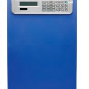 Clipboard simplu A4, din plastic rigid, cu calculator, ALCO - albastru