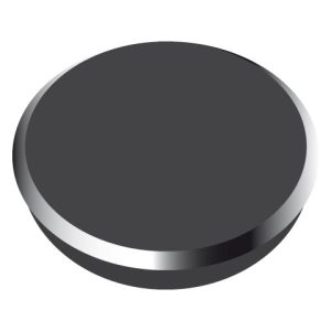 Magneti 24mm, 10/cutie, ALCO - negru