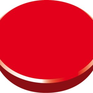 Magneti 38mm, strong, 10/cutie, ALCO - rosu