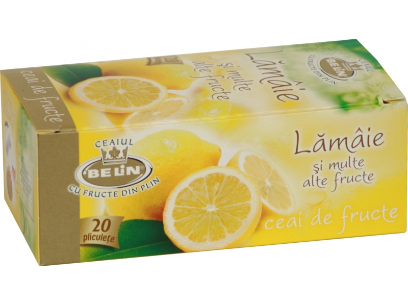 Ceai Belin lamaie si alte fructe, 20 pliculete