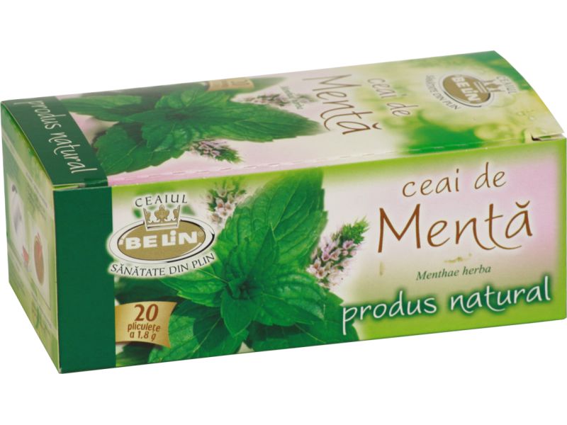Ceai Belin menta, 20 pliculete