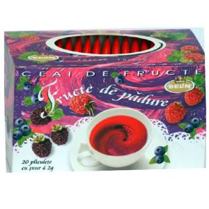 Ceai Belin fructe de padure, 20 pliculete,cu snur si supraplic Zauberer