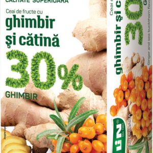 Ceai Belin fructe 30% ghimbir si catina, 20 pliculete