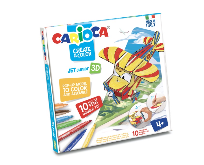 Set articole creative CARIOCA Create & Color - JET JUNIOR 3D