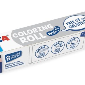 CARIOCA Coloring Roll, 30 x 198 cm/rola, hartie autoadeziva - White
