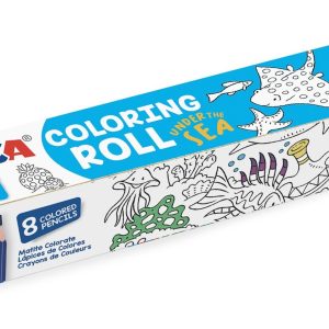 CARIOCA Coloring Roll, 30 x 198 cm/rola, hartie autoadeziva - Under The Sea
