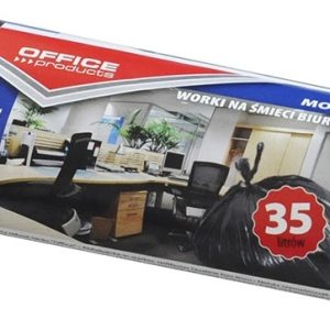 Saci menaj rezistenti 35L, 49 x 56cm, 18 microni, 15buc/rola, Office Products - negri