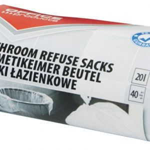 Saci menaj rezistenti 20L, 40buc/rola, Office Products - albi - pt. baie