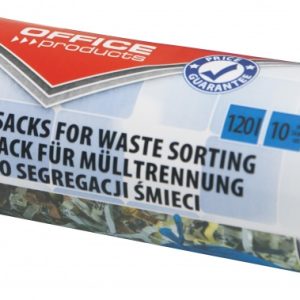 Saci menaj super rezistenti 120L, 10buc/rola, Office Products - albastri - pt. hartie