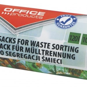 Saci menaj super rezistenti 120L, 10buc/rola, Office Products - verzi - pt. sticla