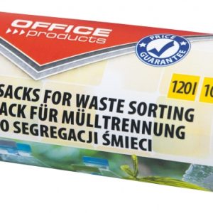 Saci menaj super rezistenti 120L, 10buc/rola, Office Products - galbeni - pt. plastic