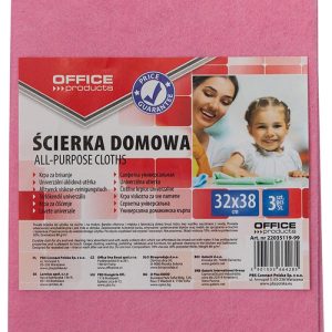 Lavete durabile, 32x38cm, 3 buc/set, 70% vascoza, Office Products - culori asortate