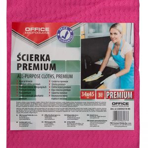 Lavete premium, 34 x 45cm, 3 buc/set, 80% vascoza, Office Products - culori asortate