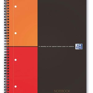 Caiet cu spirala, OXFORD Int. Notebook, A4+, 80 file-80g/mp, hardcover, Scribzee - mate