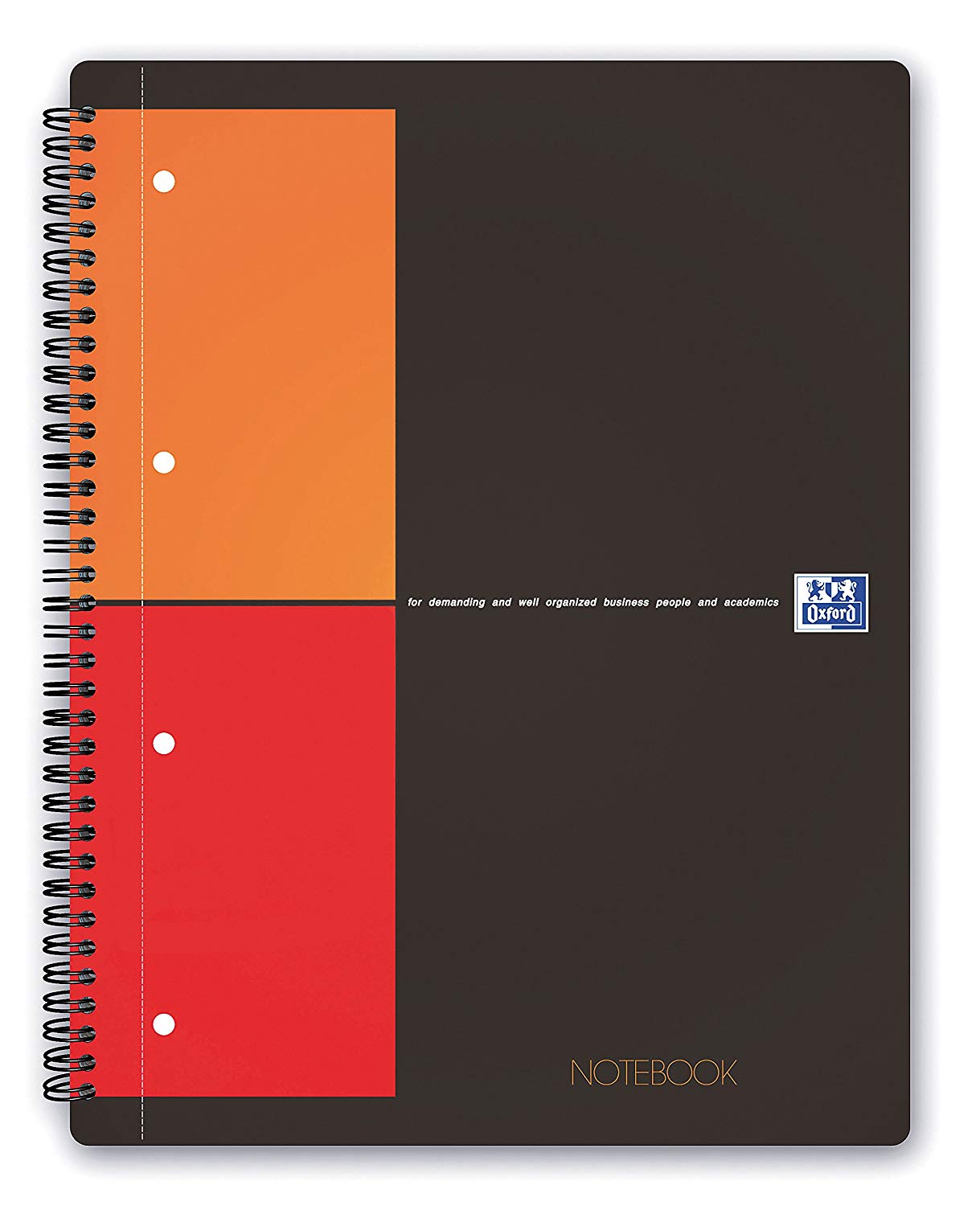 Caiet cu spirala, OXFORD Int. Notebook, A4+, 80 file-80g/mp, hardcover, Scribzee - mate