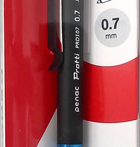 Creion mecanic profesional PENAC Protti PRD-107, 0.7mm, corp metalic, varf retractabil, negru/bleu,