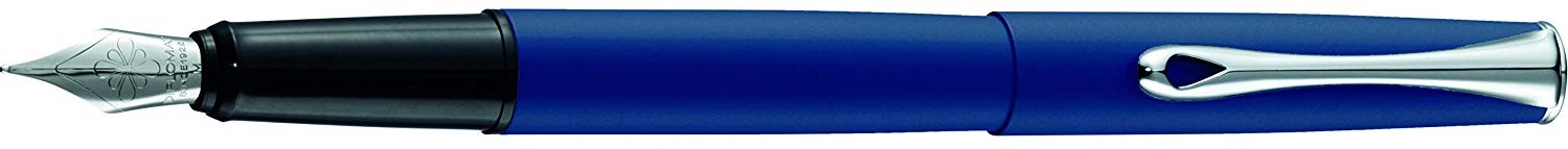 Stilou Diplomat Esteem, cu penita B, din otel inoxidabil - lapis blue