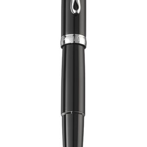 Stilou DIPLOMAT Excellence A2, cu penita M, din otel inoxidabil - Black Lacquer