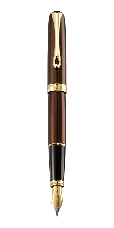 Stilou Diplomat Excellence A2, cu penita M, din otel inoxidabil - Marrakesh Gold
