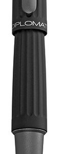 Stilou DIPLOMAT Aero, cu penita M, din otel inoxidabil - black