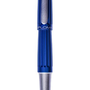Stilou Diplomat Aero, cu penita M, aurita 14kt. - blue