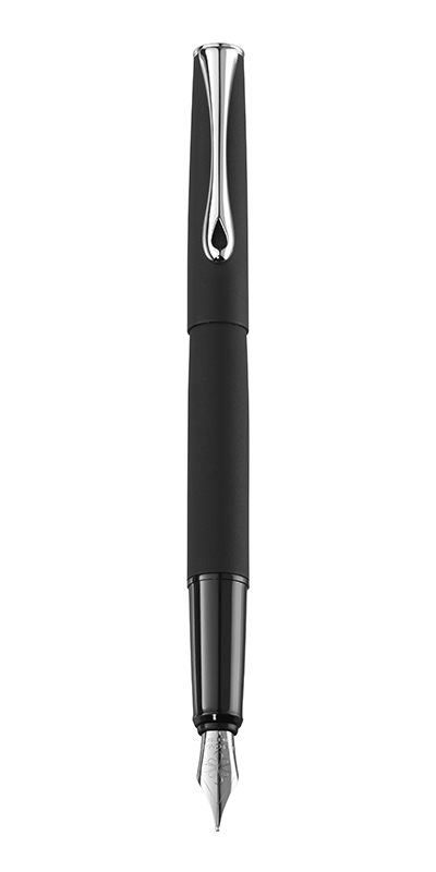 Stilou Diplomat Esteem, cu penita F, din otel inoxidabil - lapis black