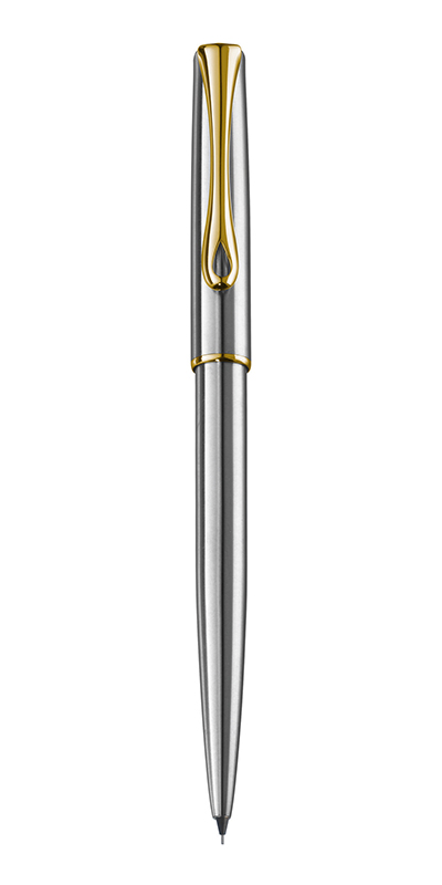 Creion mecanic 0.5mm Diplomat Traveller - stainless steel gold