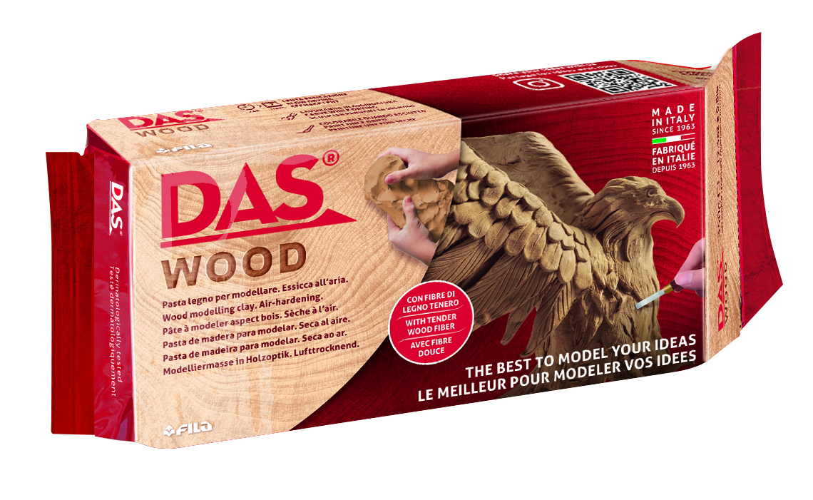 Pasta de modelat, 350 grame, DAS Wood - imitatie lemn