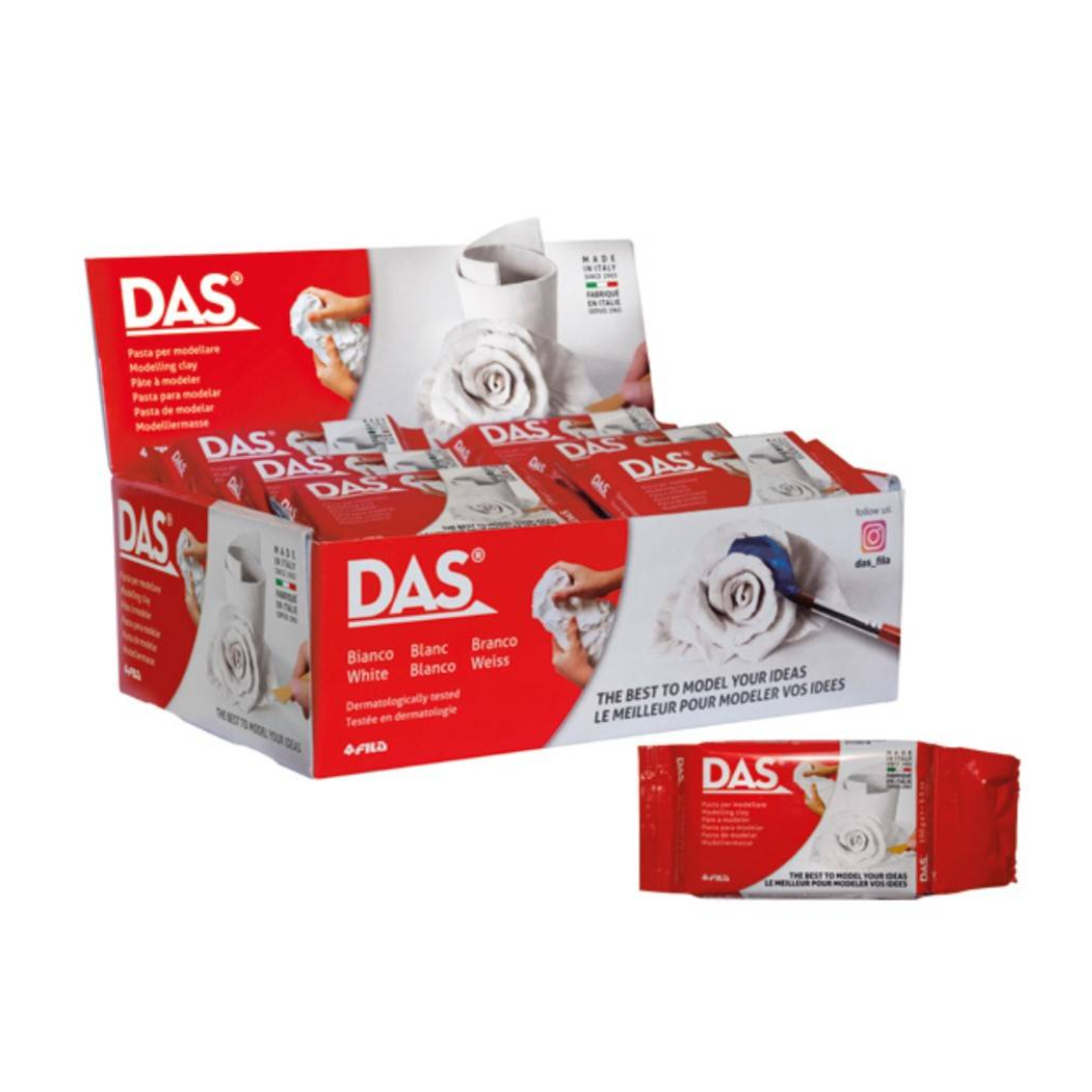 Display cu pasta de modelat, 150 grame, 24buc/display, DAS - alba
