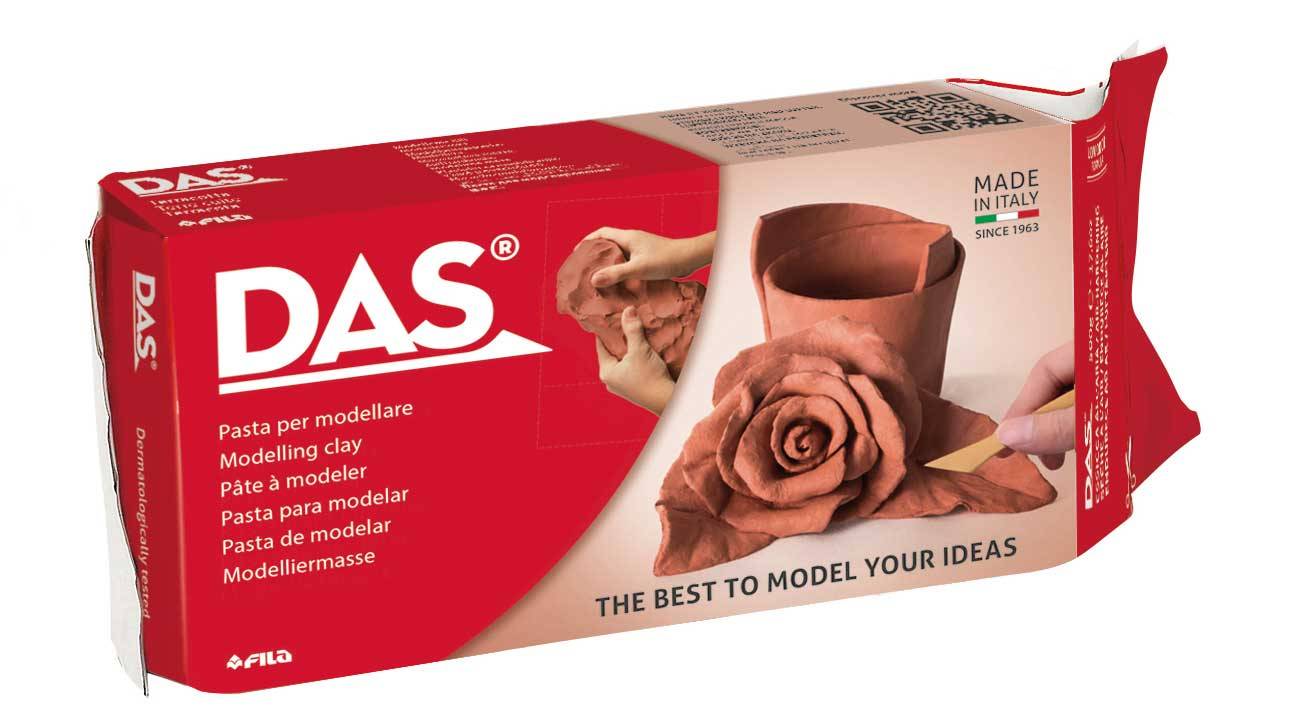 Pasta de modelat, 1000 grame, DAS Terracota - imitatie lut