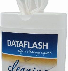 Servetele umede mici pentru curatare monitoare TFT/LCD/notebook, 100/tub, DATA FLASH