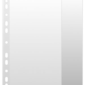 Folie protectie documente A4, cu clapa laterala, 100 microni, 10/set, DONAU - transparent