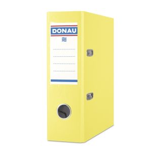 Biblioraft A5, plastifiat PP/paper, 75 mm, DONAU Master - galben