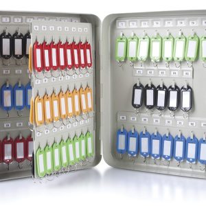 Panou metalic pentru 93 chei, 300x240x80mm, DONAU - gri