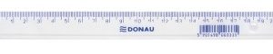 Rigla din plastic transparent, 20cm, DONAU