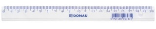 Rigla din plastic transparent, 20cm, DONAU