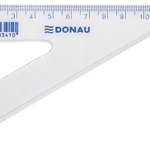 Echer 120mm, 60 grade, DONAU - transparent