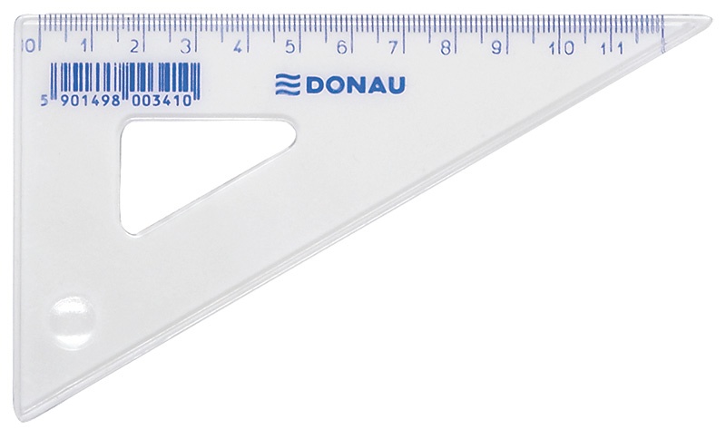 Echer 120mm, 60 grade, DONAU - transparent