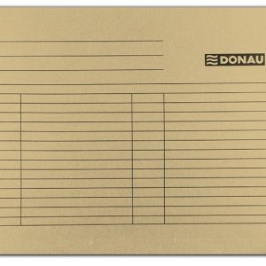 Dosar suspendabil cu eticheta, bagheta metalica, carton 230g/mp, 5 buc/set, DONAU - maro