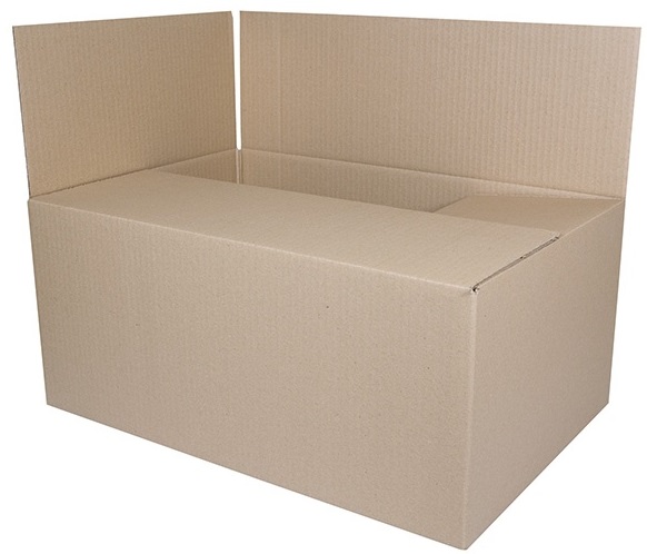 Cutie carton ondulat, 400gr/mp, 540x360x236mm, DONAU - kraft