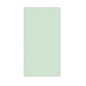 Separatoare carton pentru biblioraft, 190 g/mp, 105 x 235mm, 100/set, DONAU Duo - verde