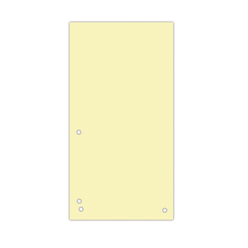 Separatoare carton pentru biblioraft, 190 g/mp, 105 x 235mm, 100/set, DONAU Duo - galben